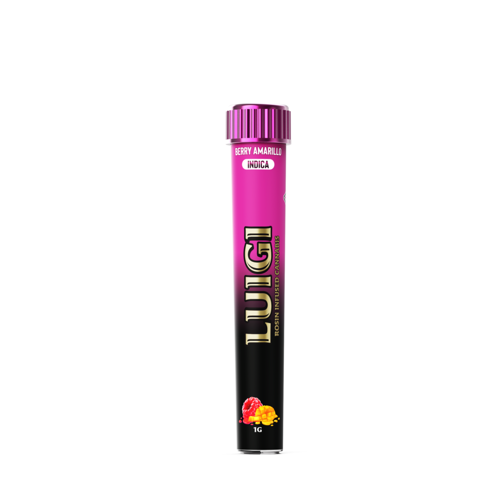 Luigi Berry Amarillo Rosin Pen in hand