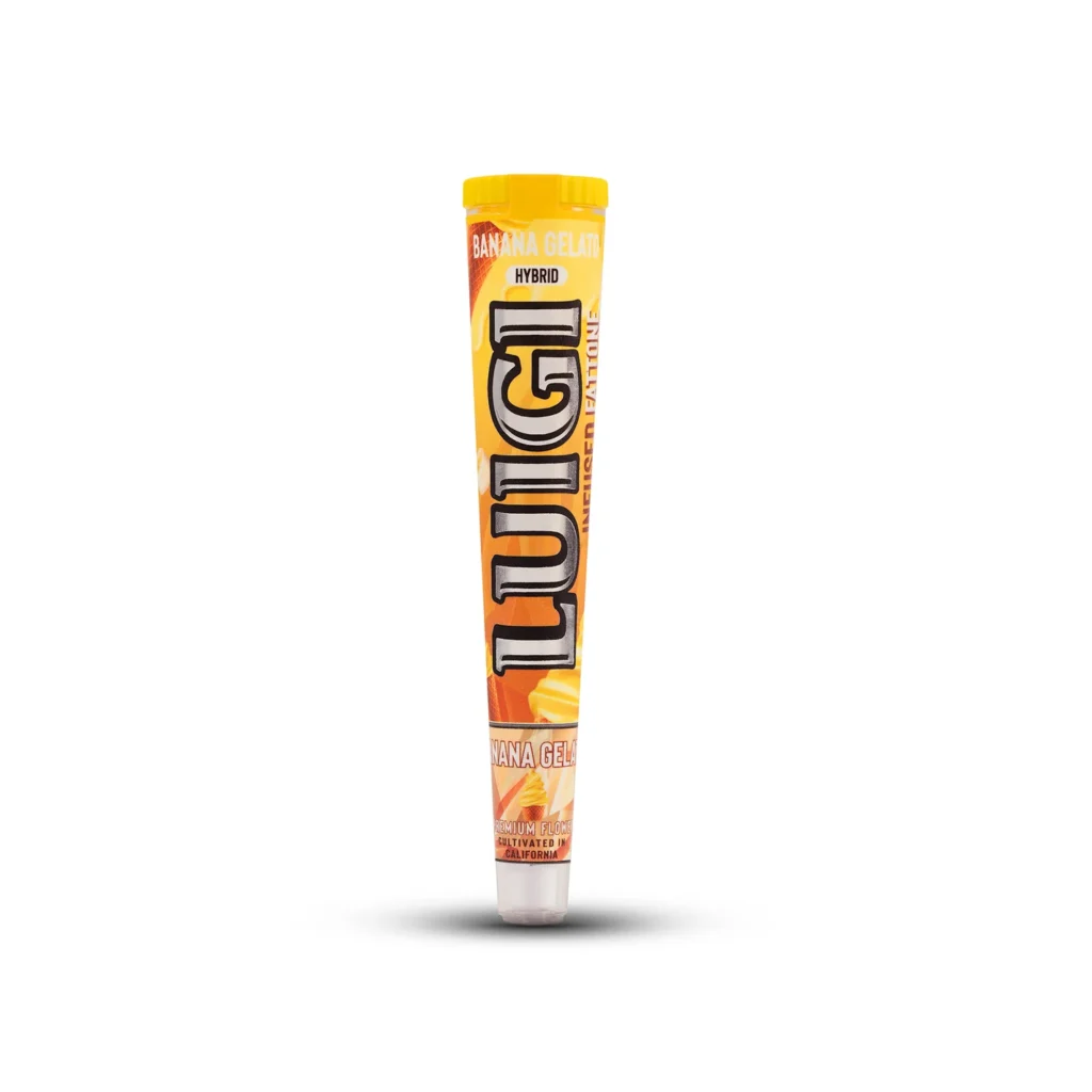 Luigi Banana Gelato Pre Roll box
