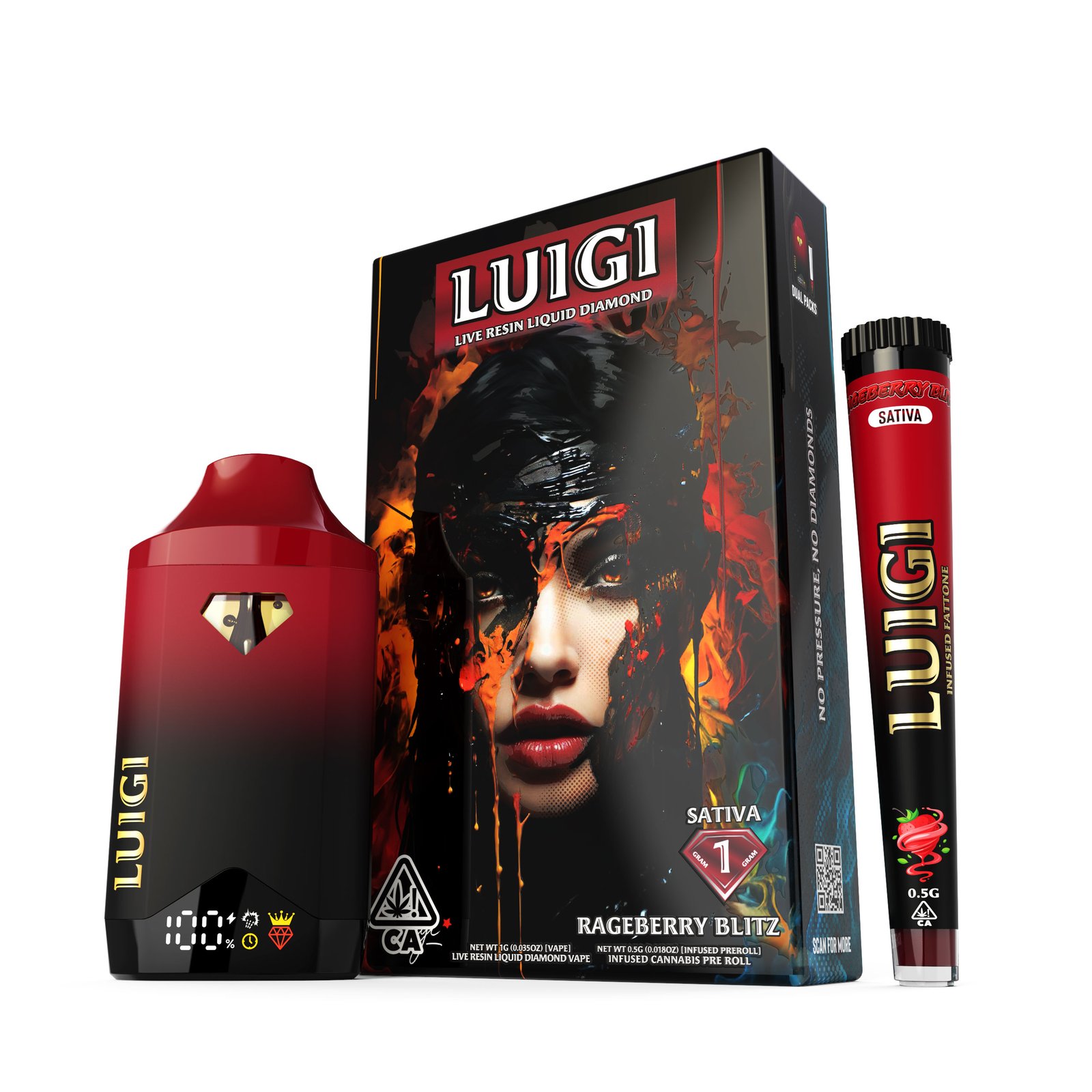 Luigi Rageberry Blitz Series 6 Disposable